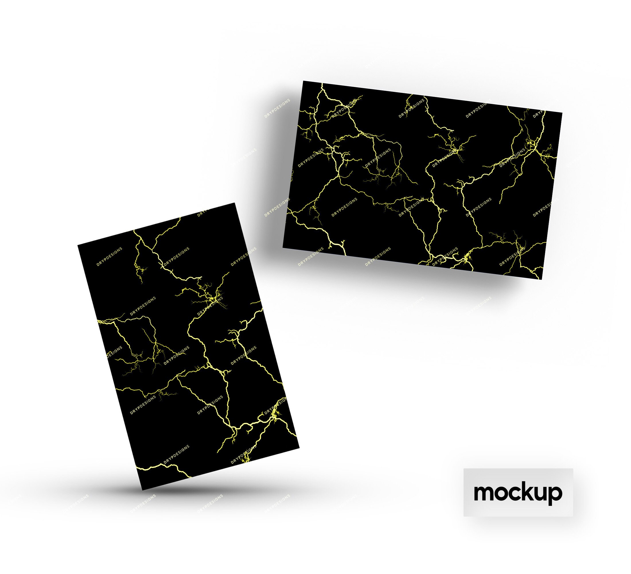 Lightning Bolt Seamless Digital Paper Background - Black Yellow ...