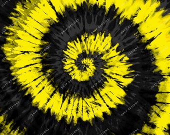 Yellow Tie Dye | Etsy