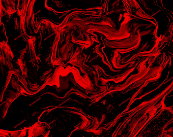Red + Black Marble Seamless Background Texture - Abstract Red Liquid Marble Digital Paper Background - Digital Download Files