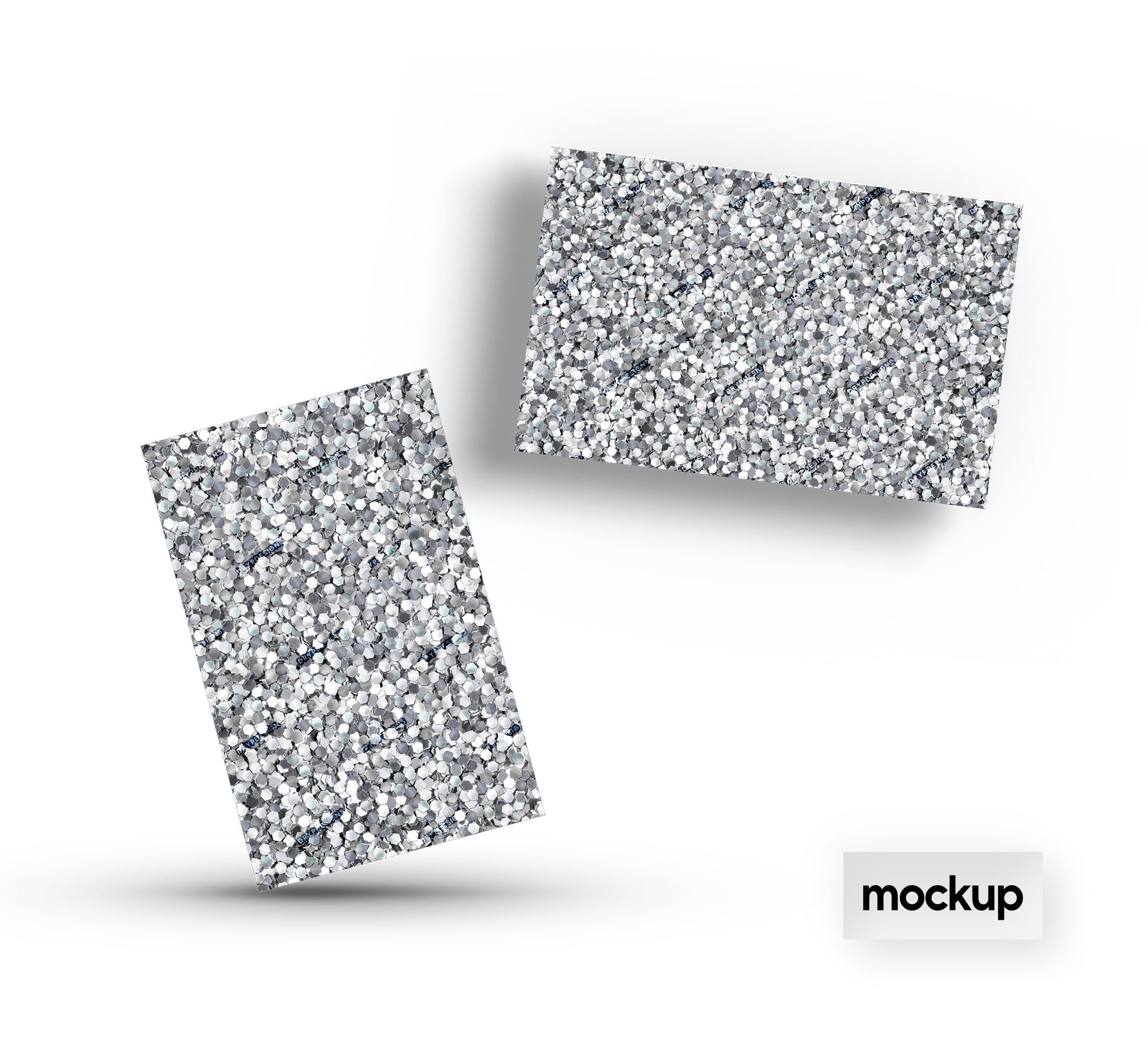 Silver + White Glitter Seamless Digital Paper Background Texture ...