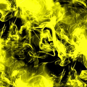 Fondo de humo amarillo - Papel digital sin costuras negro + amarillo Firey Flames - Archivos de descarga digital
