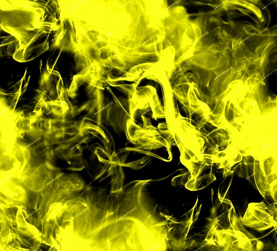 yellow fire flames