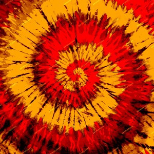Fiery Orange Tiedye Swirl Digital Paper Background Texture - Vibrant Orange Tiedye PNG - Digital Download Files