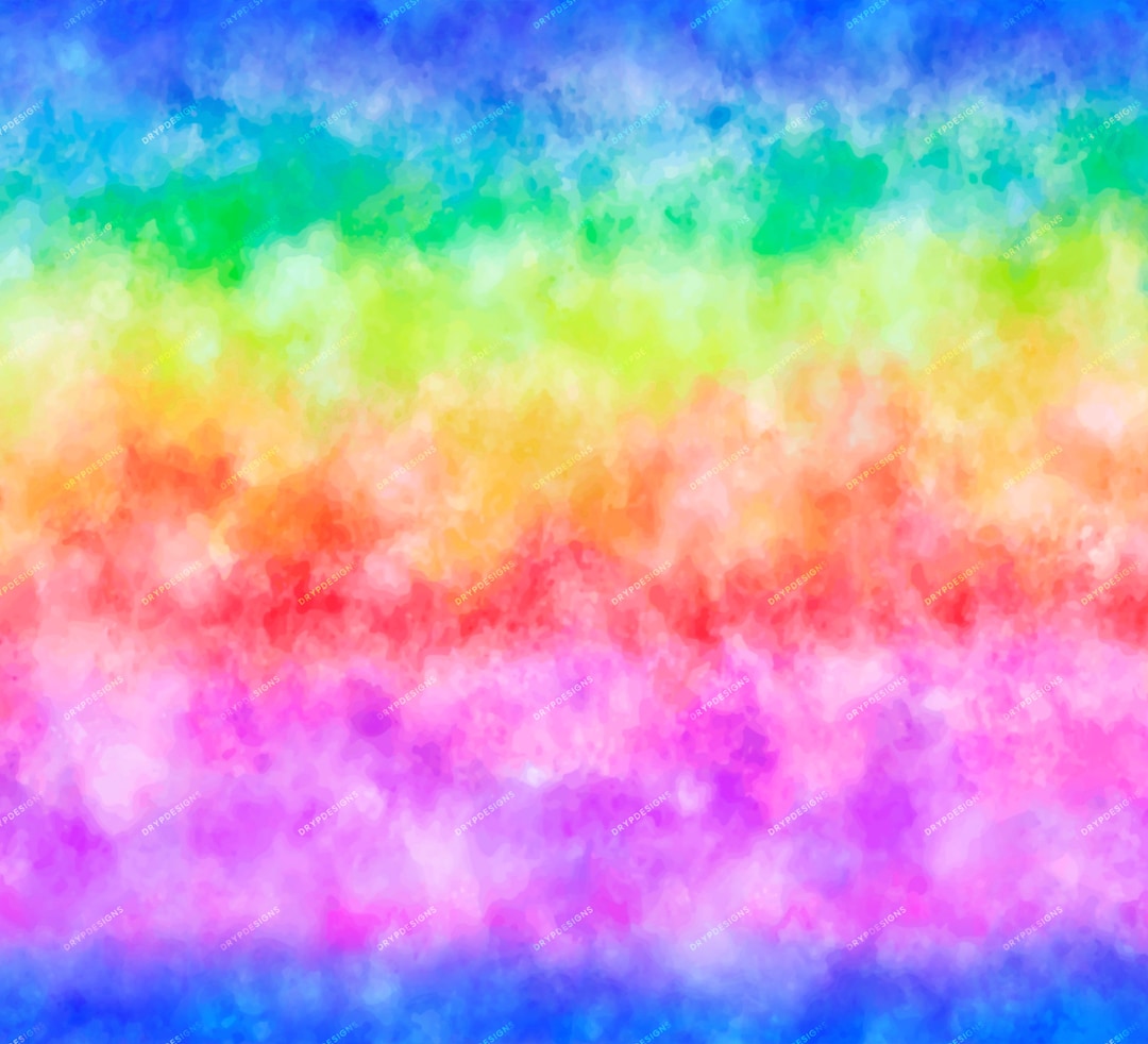 Watercolor Gradients 2 Digital Paper, Rainbow Water Color Paint