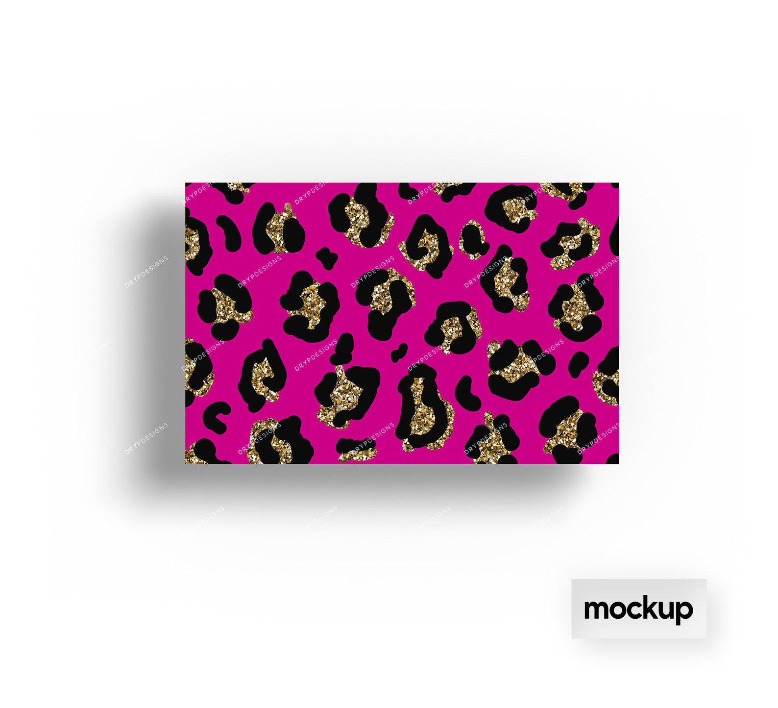 Pink Gold Glitter Leopard Print Seamless Digital Paper Etsy