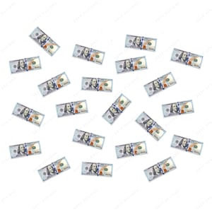 100 Dollar Geldschein Nahtloses Geld PNG Overlay - Digital Download Datei