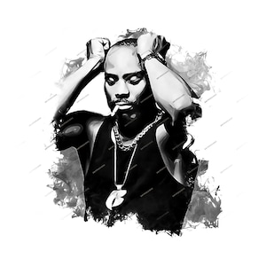 Rapper DMX PNG Grafik - Digital Download Files