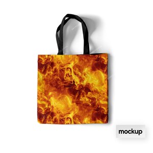 Smokey Orange Fire & Flames Digital Paper Seamless Background Texture ...