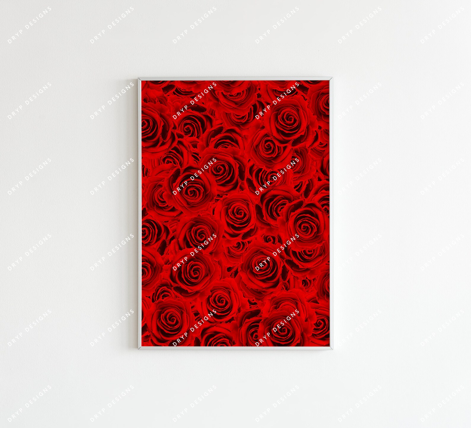 Red Roses Digital Wall Art Printable - Instant Download - Etsy