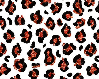 leopard print with red