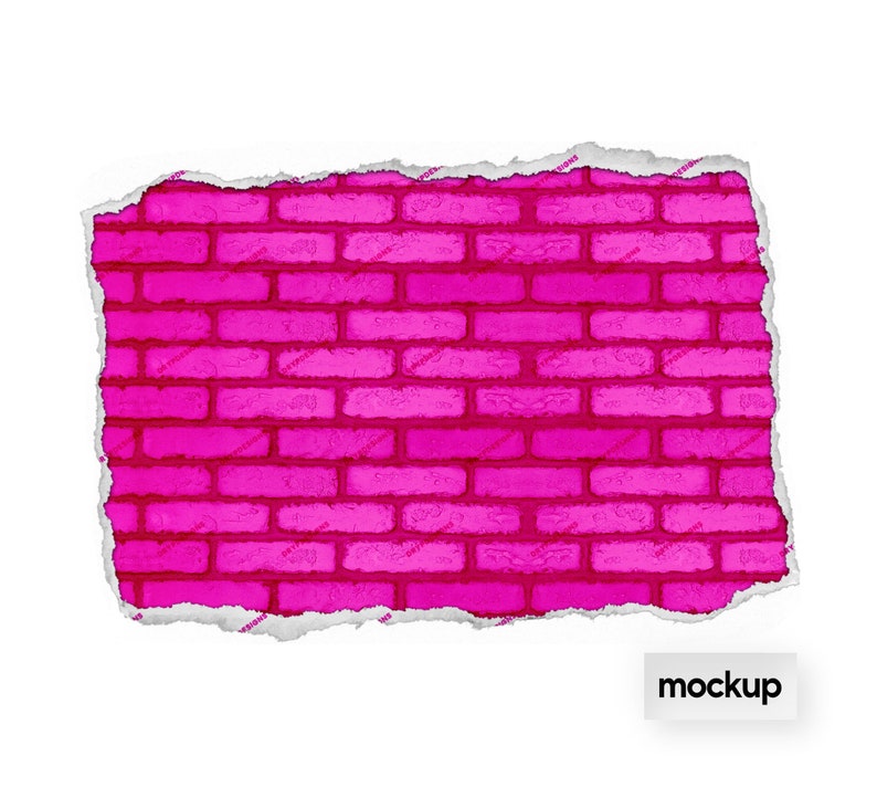 Hot Pink Brick Wall Seamless Background Texture Vibrant Etsy