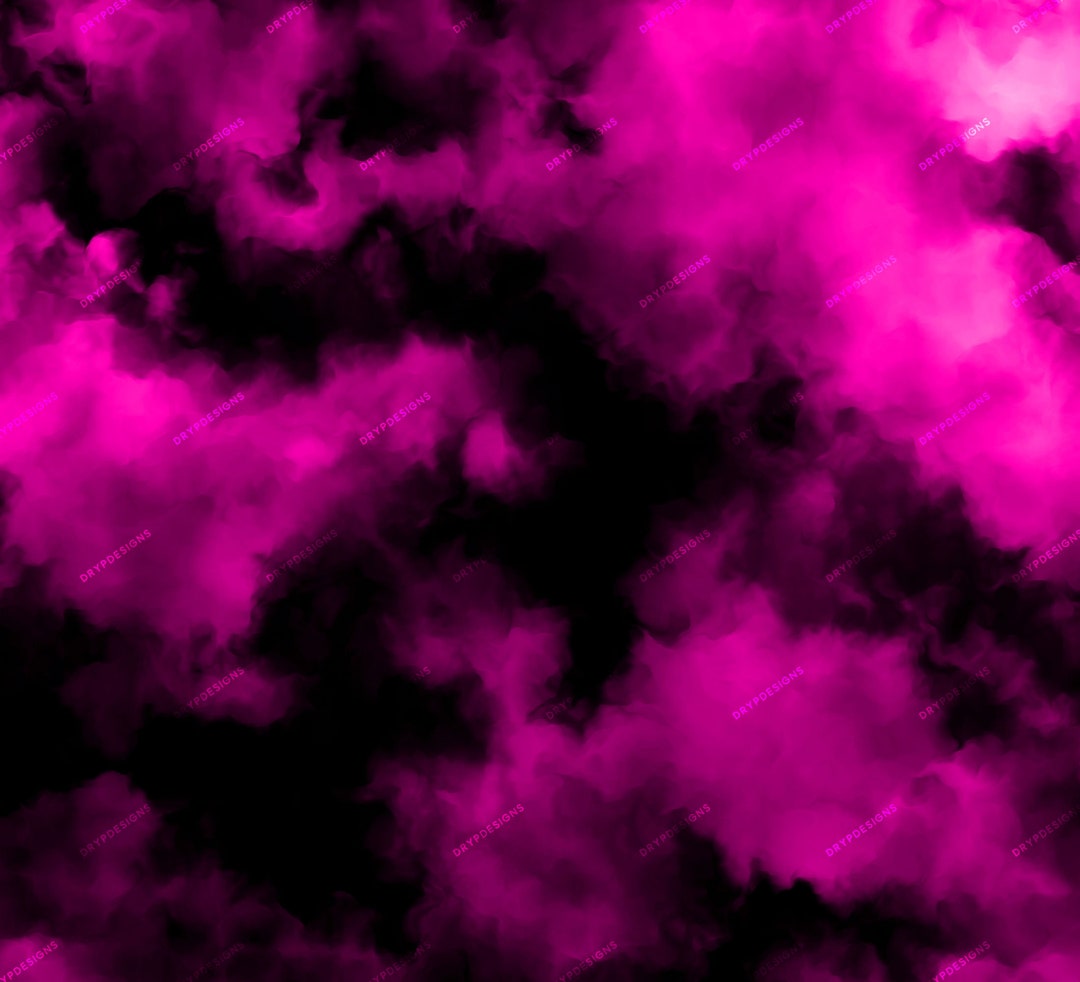 Pink Smoke Seamless Background Texture Pink Black Smokey Clouds Digital