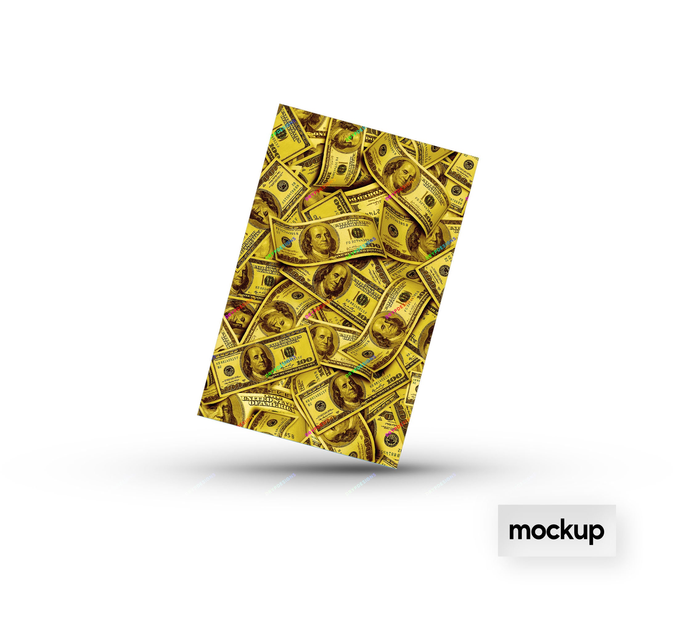 Gold Money Seamless Digital Paper Background Pattern - Raining Hundred ...