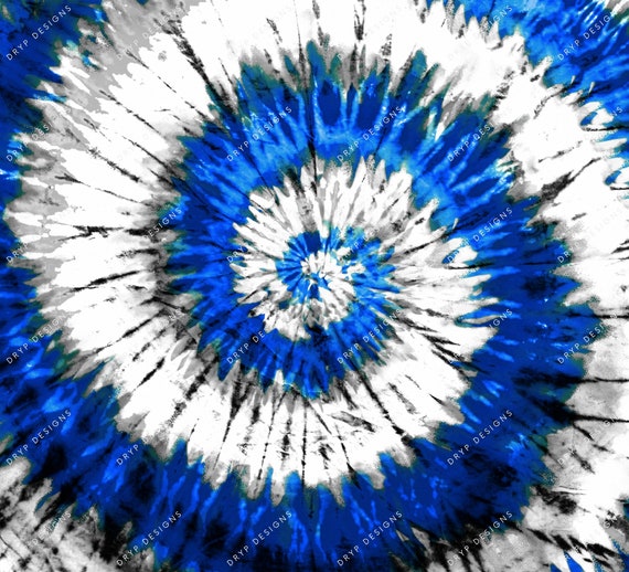 Blue White Tie-Dye Digital Paper Background | Etsy