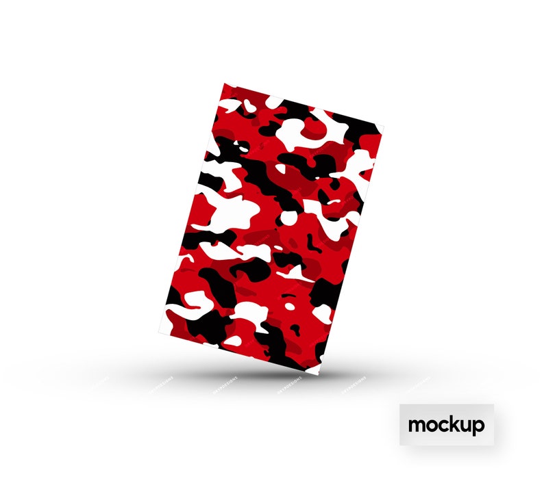 Red Camo Seamless Background Pattern Vibrant Red Camouflage SVG PNG Digital Paper Download Files image 9