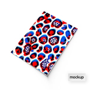 Red White Blue Leopard Print Seamless Background Pattern Patriotic