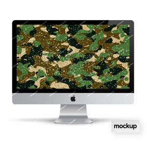 Green + Brown Glitter Camouflage Seamless Digital Background Pattern ...