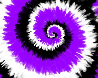 paars, wit + zwarte tie-dye digitale papierachtergrondtextuur - PNG - JPEG - digitale downloadbestanden
