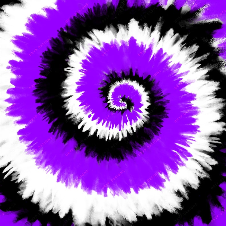 Purple White Black Tiedye Digital Paper Background Texture Etsy