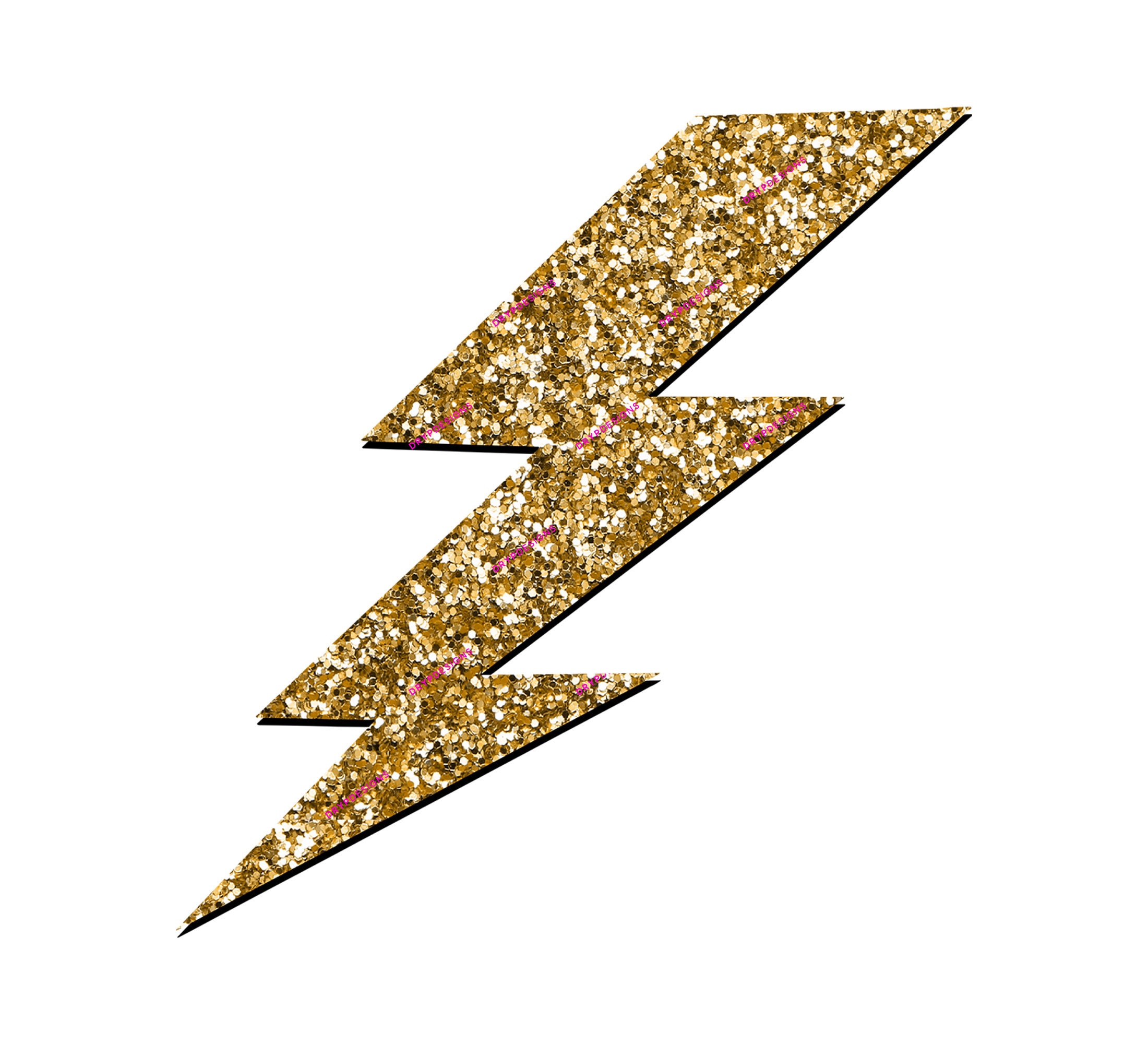 Glitter Lightning Bolt PNG Bundle Silver Gold Glitter Etsy