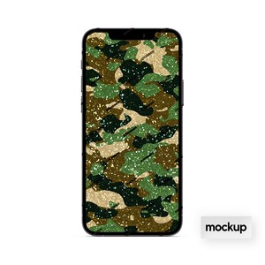Green + Brown Glitter Camouflage Seamless Digital Background Pattern ...