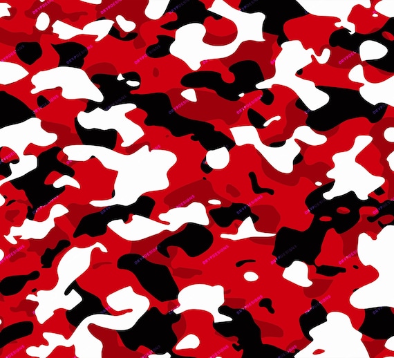 Red Camo Seamless Background Pattern Vibrant Red Camouflage SVG PNG Digital  Paper Download Files - Etsy