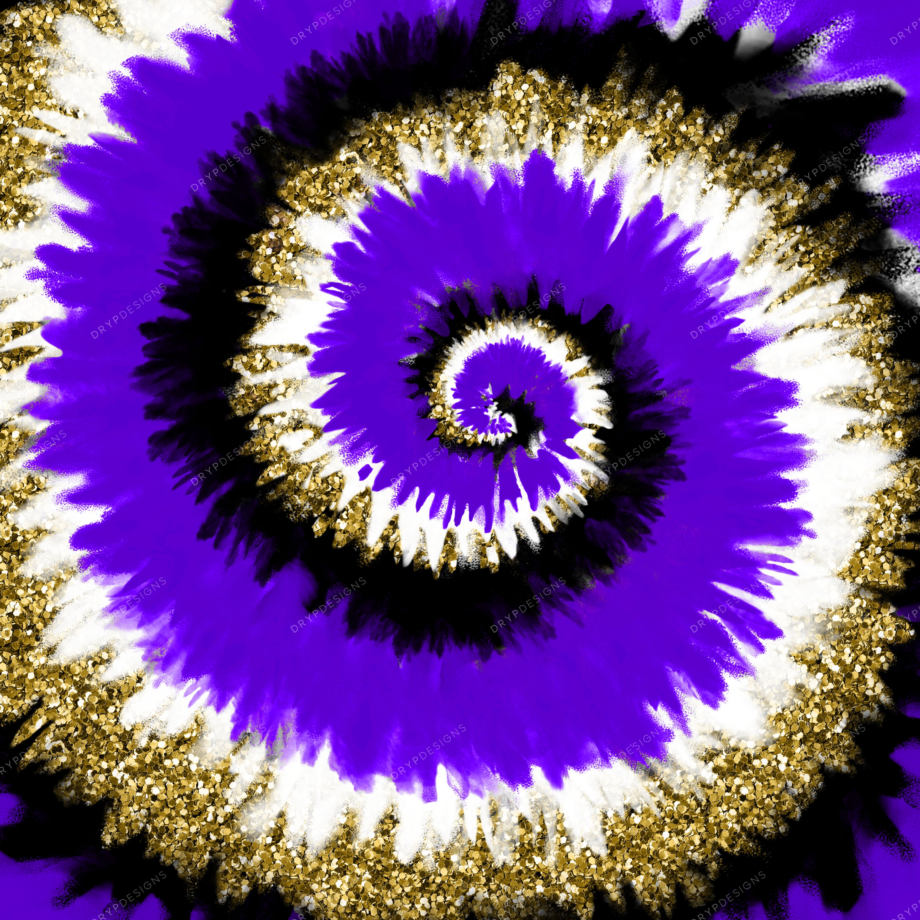 Purple Gold Glitter Tiedye Swirl Digital Background Gold Etsy