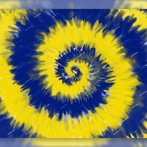 Navy Blue + Golden Yellow Tiedye Swirl Digital Paper Background Pattern - Blue + Yellow Tiedye PNG - Instant Digital Download Files