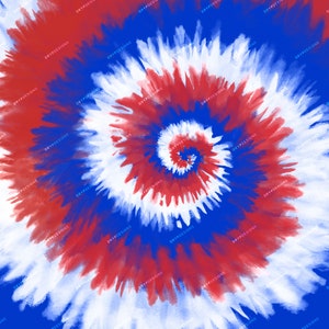 Red White Blue Patriotic Tie-dye Digital Paper Background Pattern USA ...