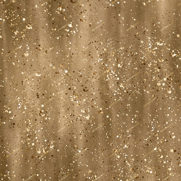 Metallic Gold Glitter Shimmer Seamless Background Texture - Luxurious Abstract Gold Metallic Digital Paper PNG - Digital Download Files