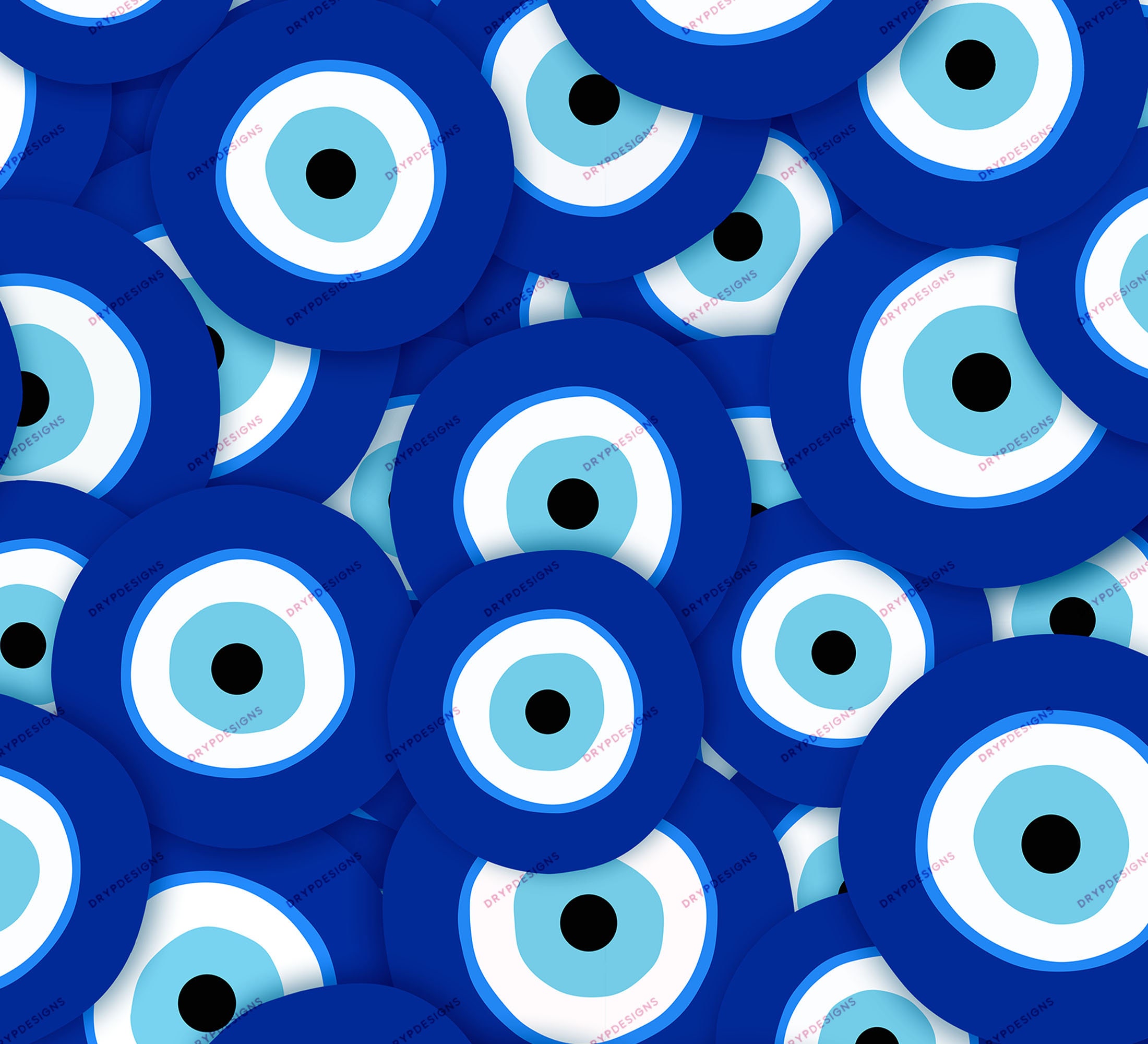 Buy Evil Eye Symbol Seamless Digital Paper Background Pattern Online in  India  Etsy