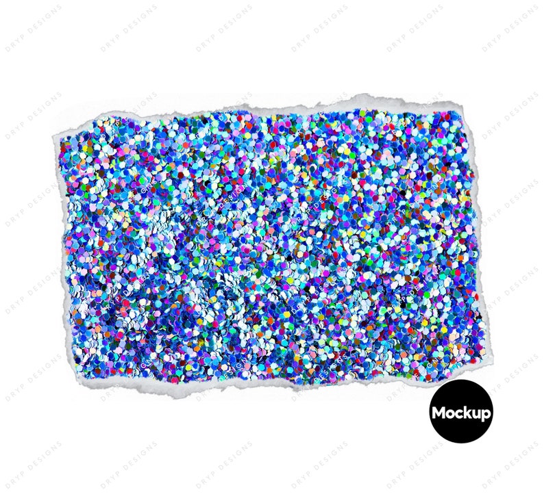 Blue Holographic Glitter Digital Paper Background Texture Etsy
