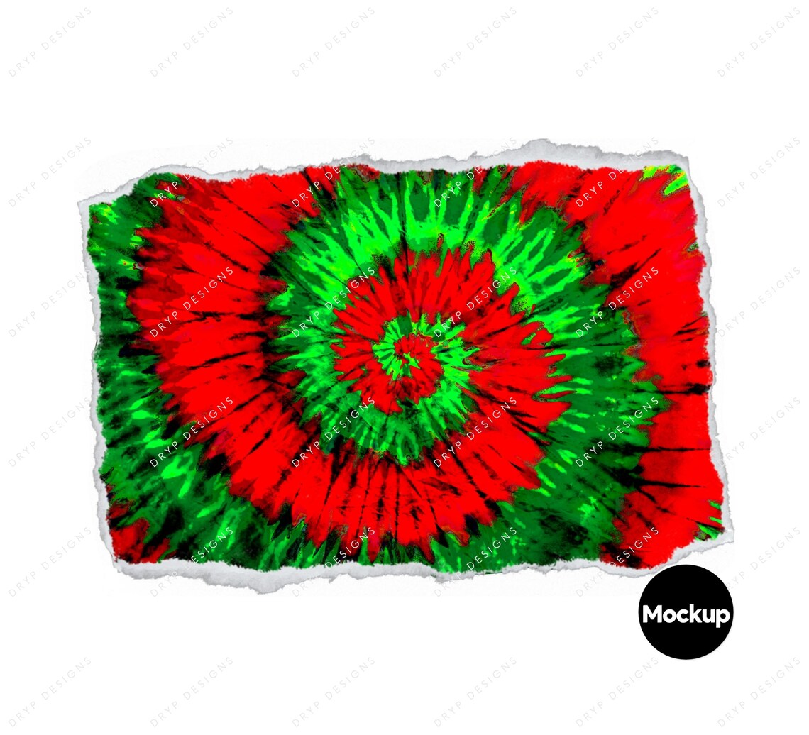 Red Green Tie-dye Digital Paper Background Texture Digital | Etsy