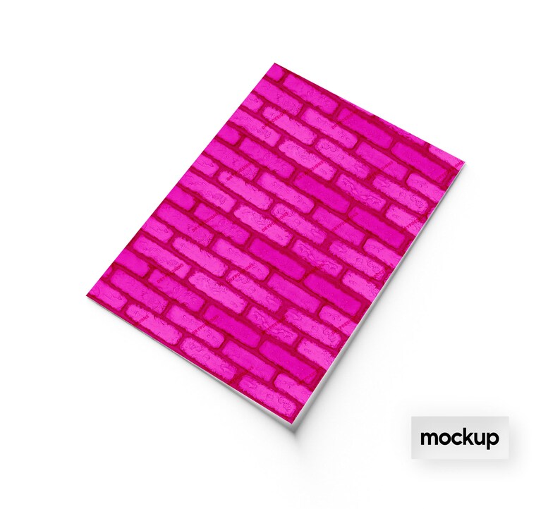 Hot Pink Brick Wall Seamless Background Texture Vibrant Etsy