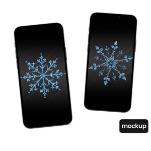 Winter Snowflake PNG Ice Blue Glitter Snowflake Bundle Winter Glitter Designs Transparent PNG Digital Download File image 5