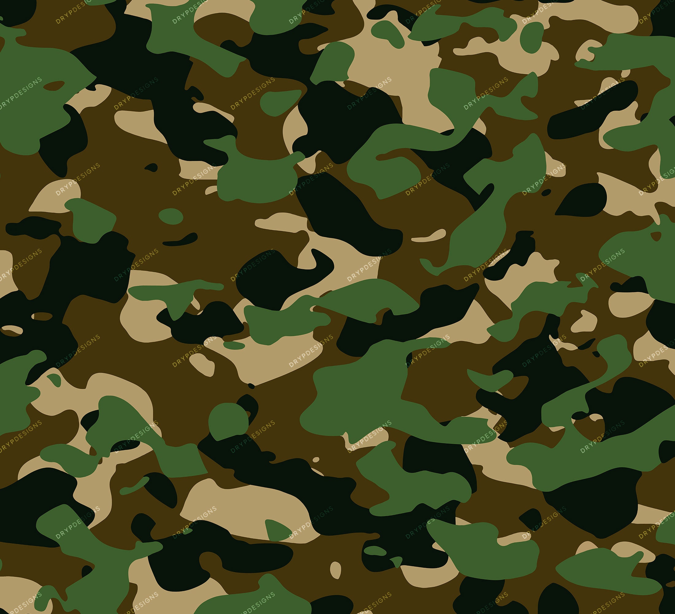 Buy Military Green Camouflage Seamless Digital Paper Background