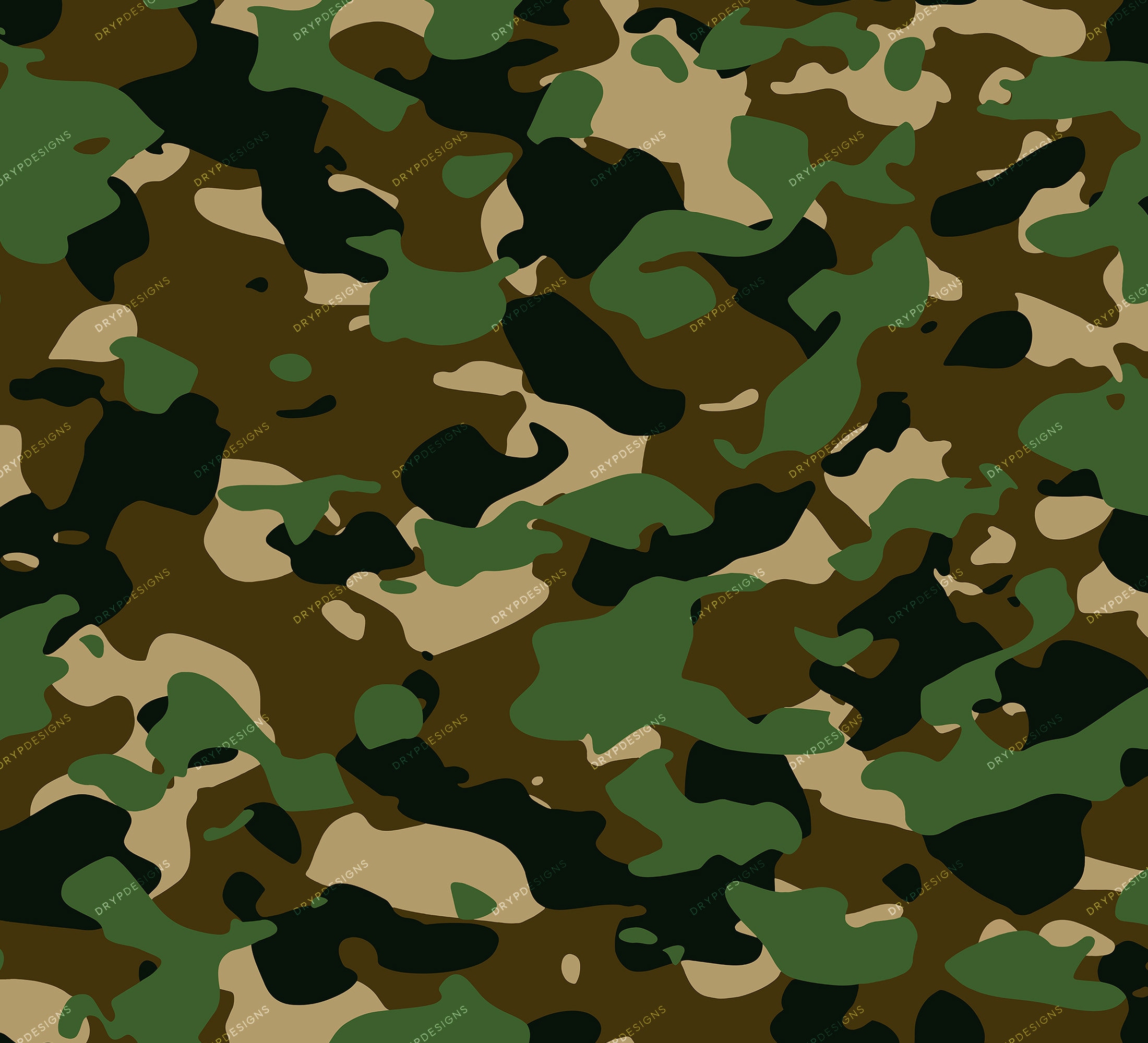 Grey Camo Pattern Poster Size A4 / A3 Camouflage Army Forces