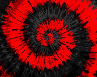 Red + Black Tie-Dye Digital Paper Background Texture -  PNG Digital Download Files