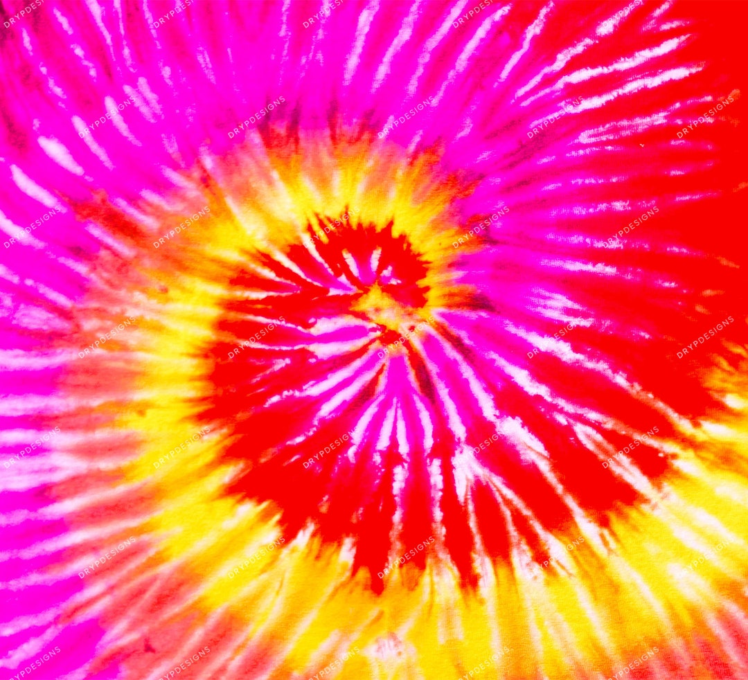 Starburst Pink Orange Tie-dye Digital Paper Download Tie Dye Swirl
