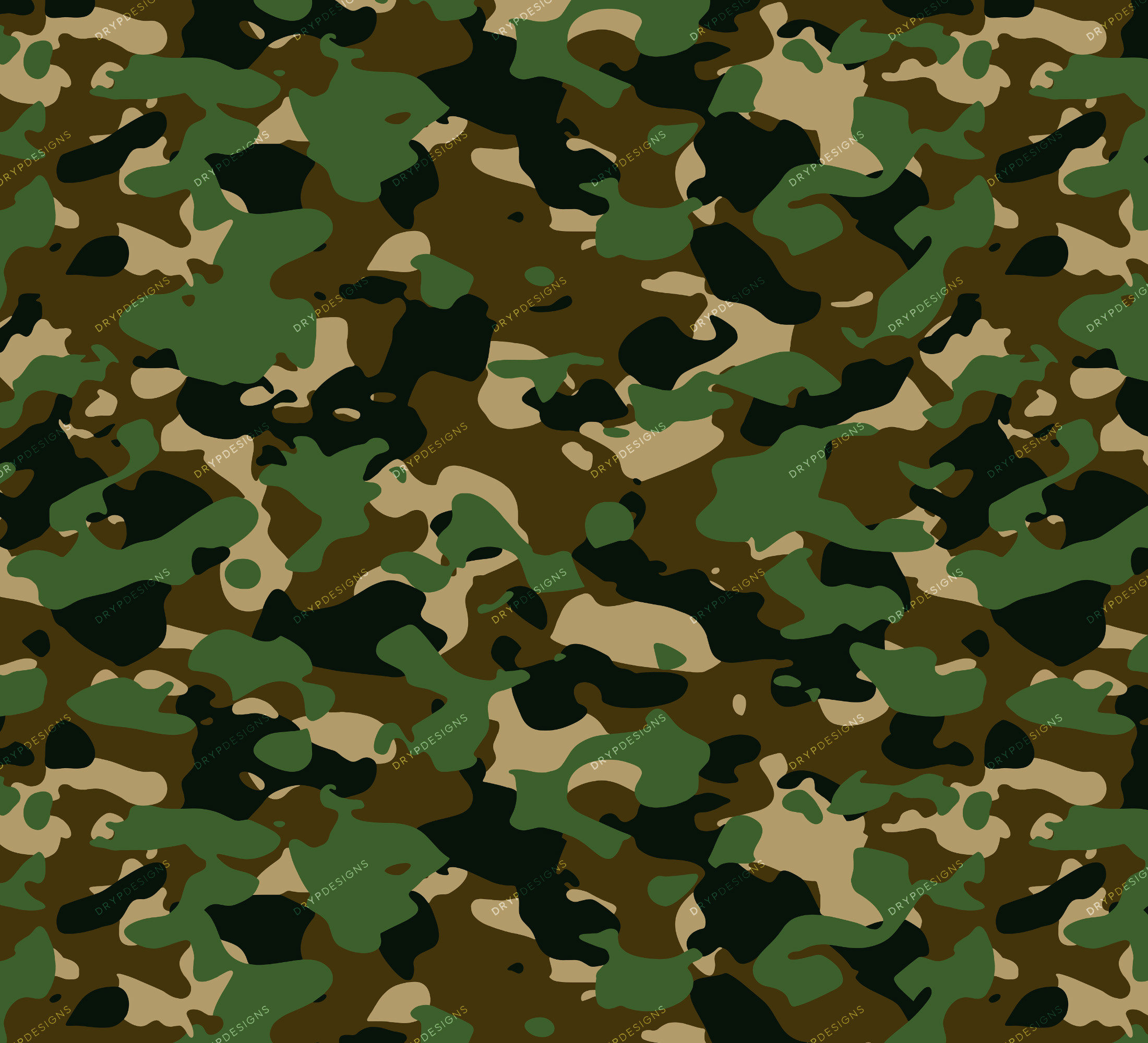 Buy Military Green Camouflage Seamless Digital Paper Background