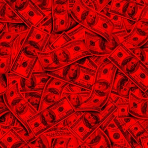 Raining Red Money Seamless Digital Paper Background Pattern - Etsy