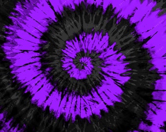 Purple Black Tie Dye - Etsy