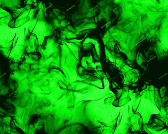 Dark + Bold Smokey Green + Black Fire Seamless Background Texture - Green Flames Digital Paper Background PNG - Digital Download Files
