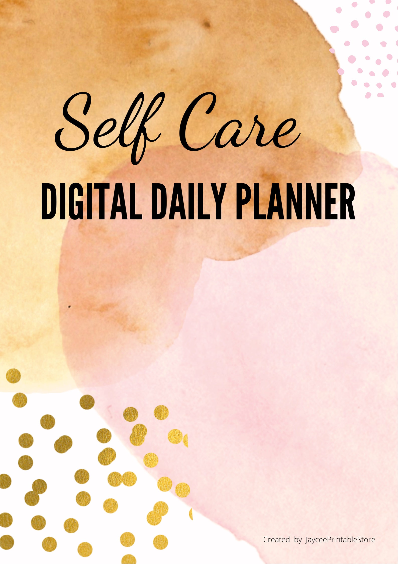 Self Care Daily Planner | Printable Wellness Journal (digital Download ...