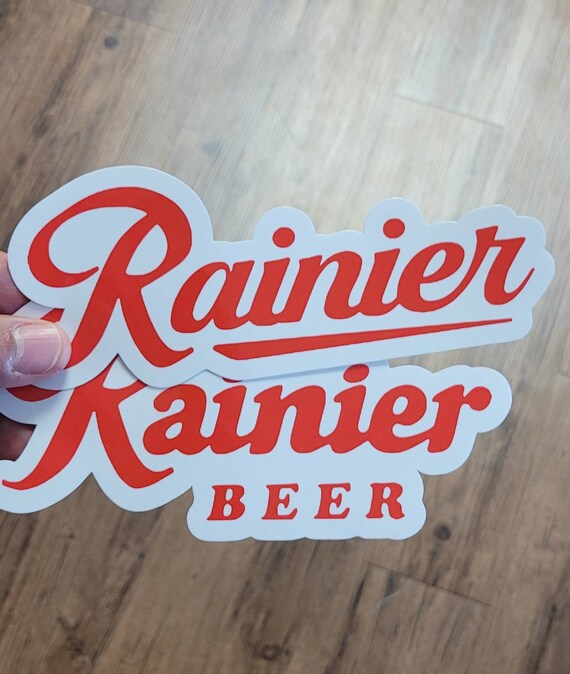 Rainier Beer Sticker 2 Pack Made With Heavy Duty 4.7 Mill Etsy