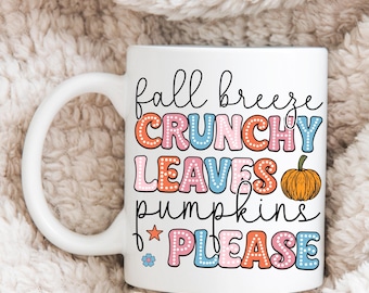 Autumn Pumpkin Coffee Mug, Fall Decor, Funny Mug