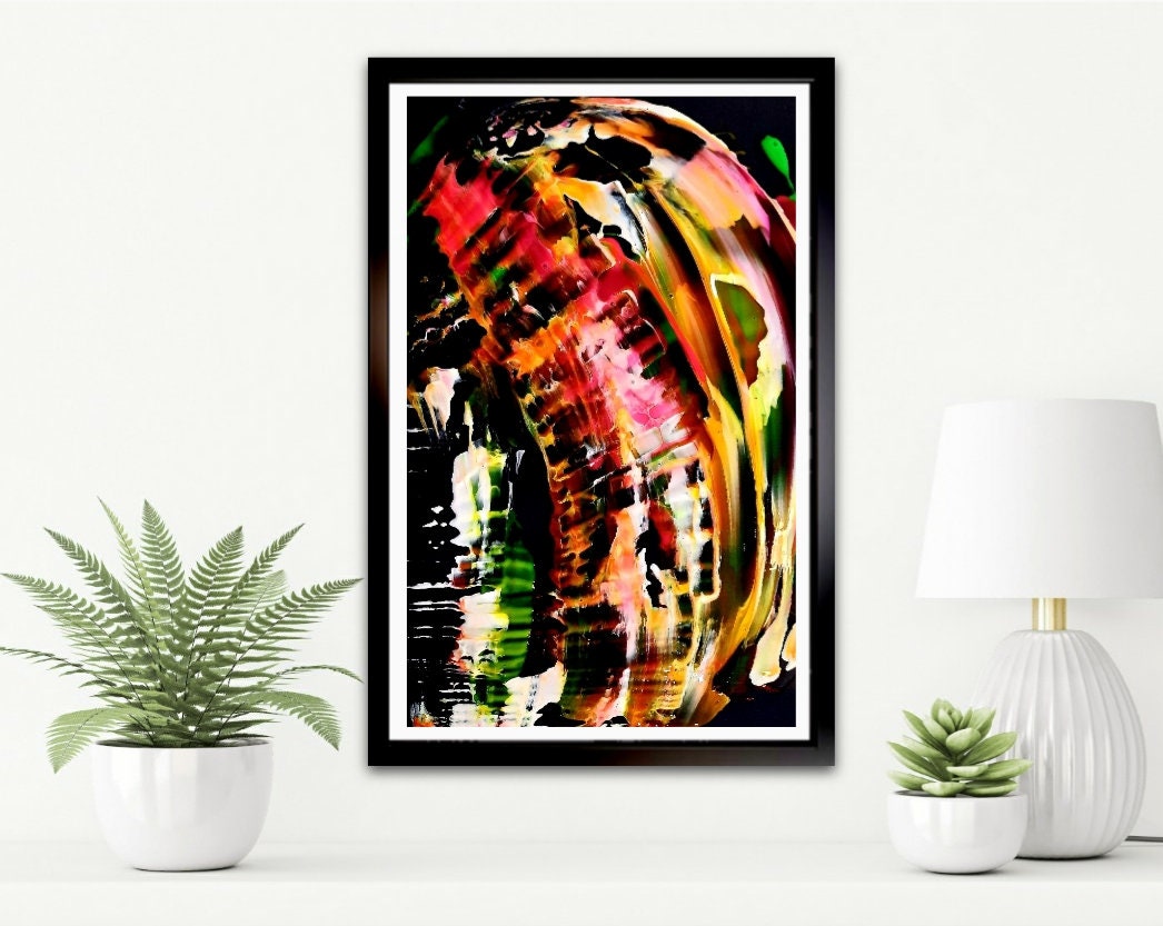 Neon wall art. Limited edition prints. Contemporary and modern Etsy