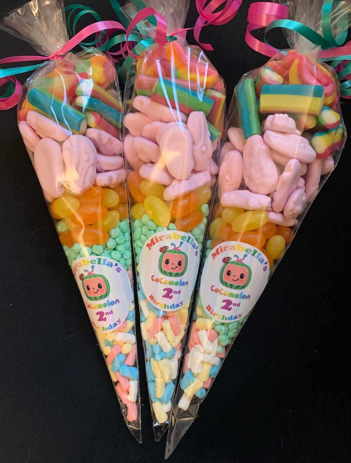 LARGE 12 prefilled Sweet Cones Birthday Party Wedding Etsy