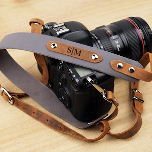 Customized  Leather Camera Strap, Custom Leather Camera Accessories, Photographer Gift
