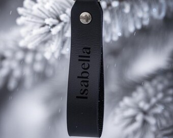 Personalized Leather Keychain – Handmade Genuine Leather Key Holder